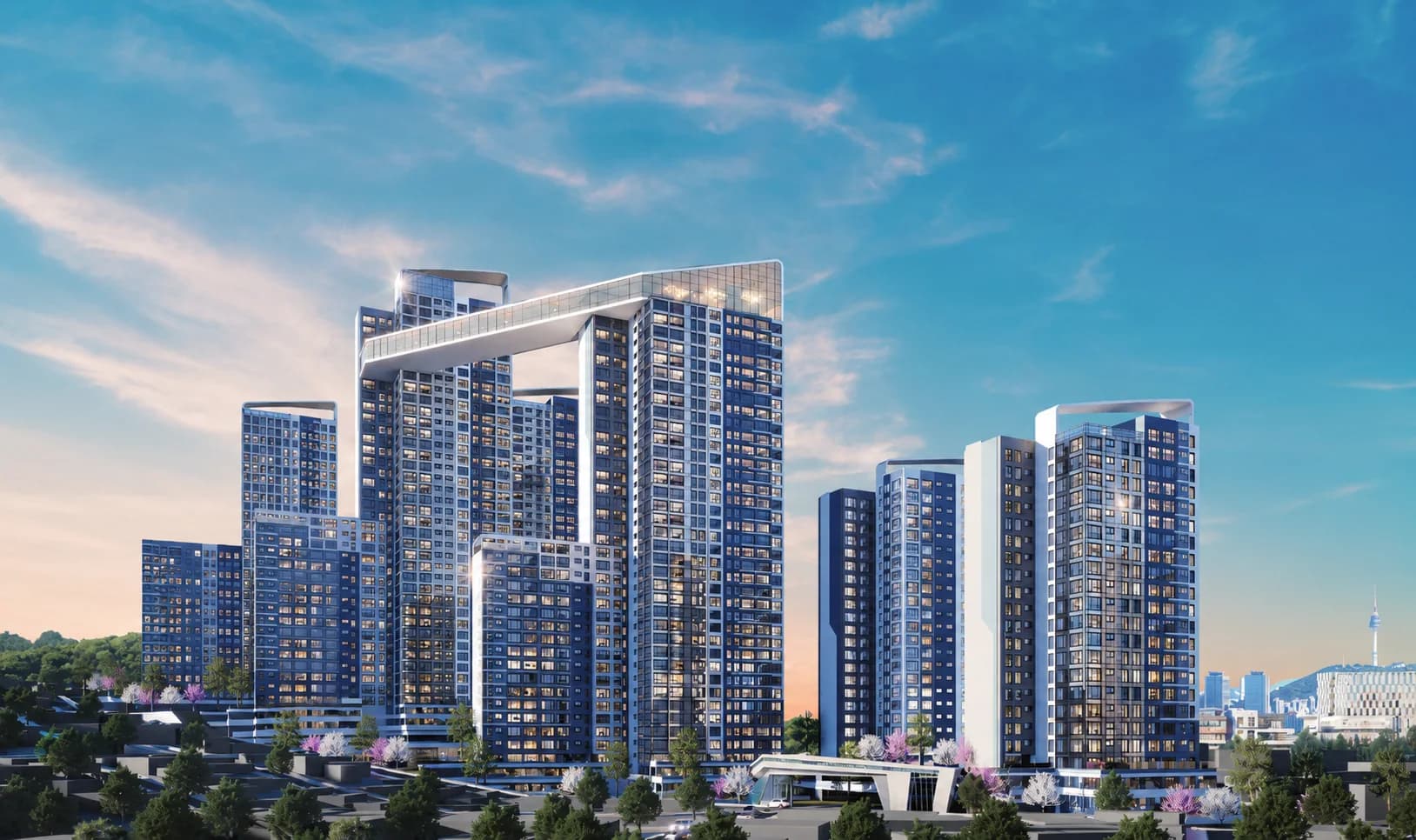 이수 더 써밋 조감도 — 이수역 더블역세권 870세대 랜드마크